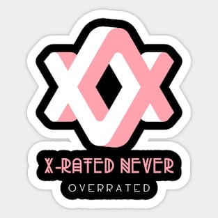 Baddie Alert, X-Ray, X-Extra, Never Overrated, Double X Sticker